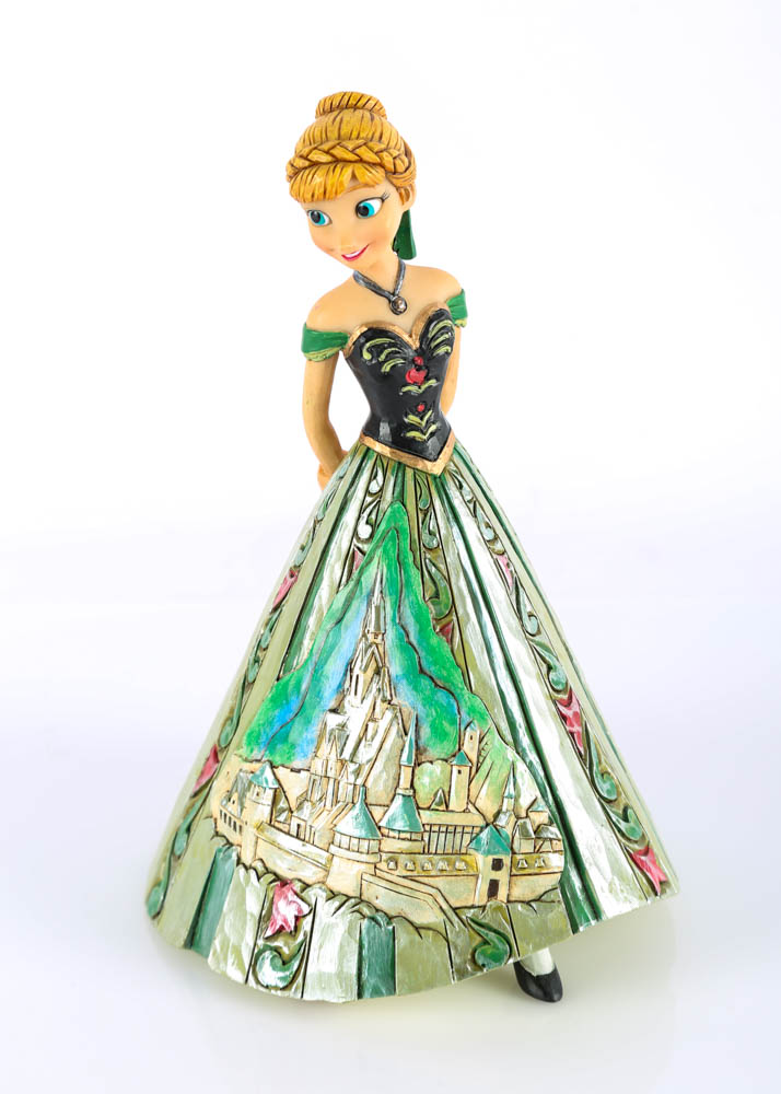 Disney Princess Figurines in Ball Gowns with Castles