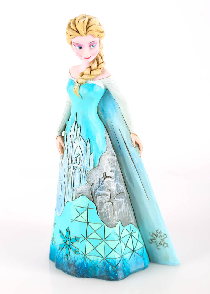 Disney Princess Figurines in Ball Gowns with Castles