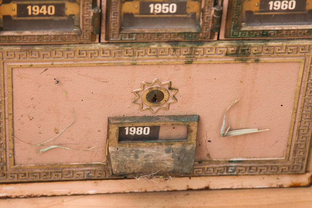 Vintage Metal Post Office Box