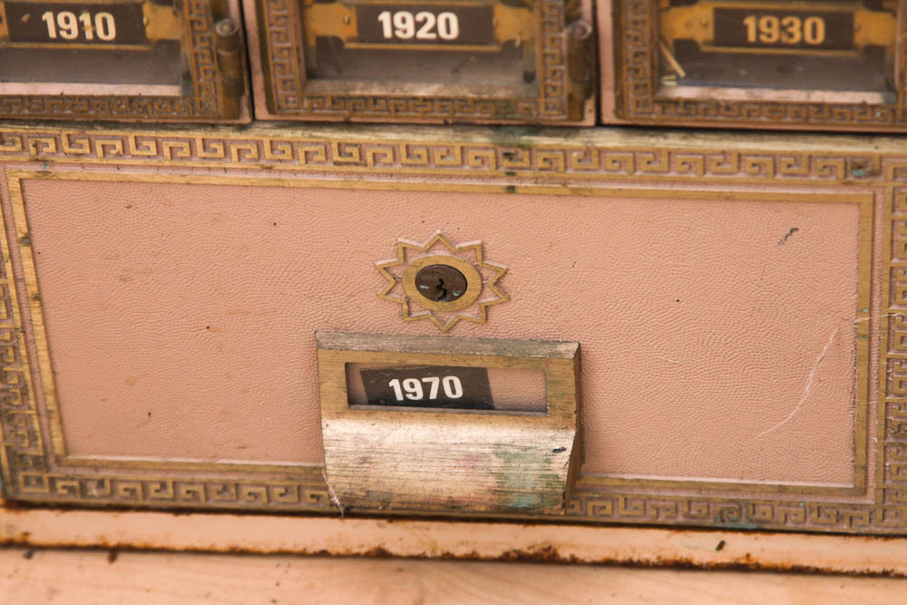 Vintage Metal Post Office Box