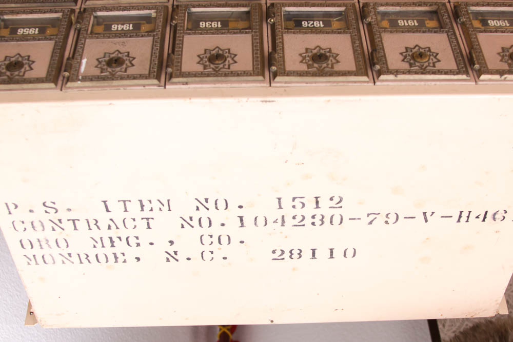 Vintage Metal Post Office Box