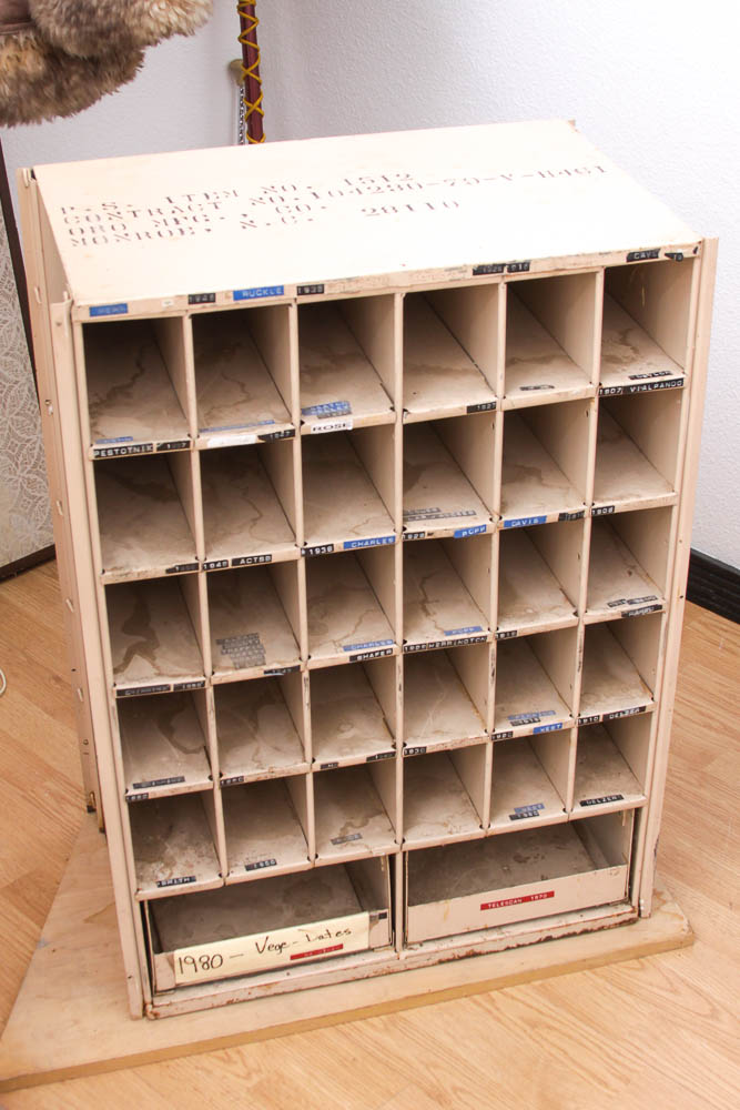 Vintage Metal Post Office Box