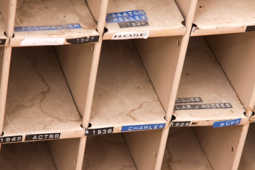 Vintage Metal Post Office Box