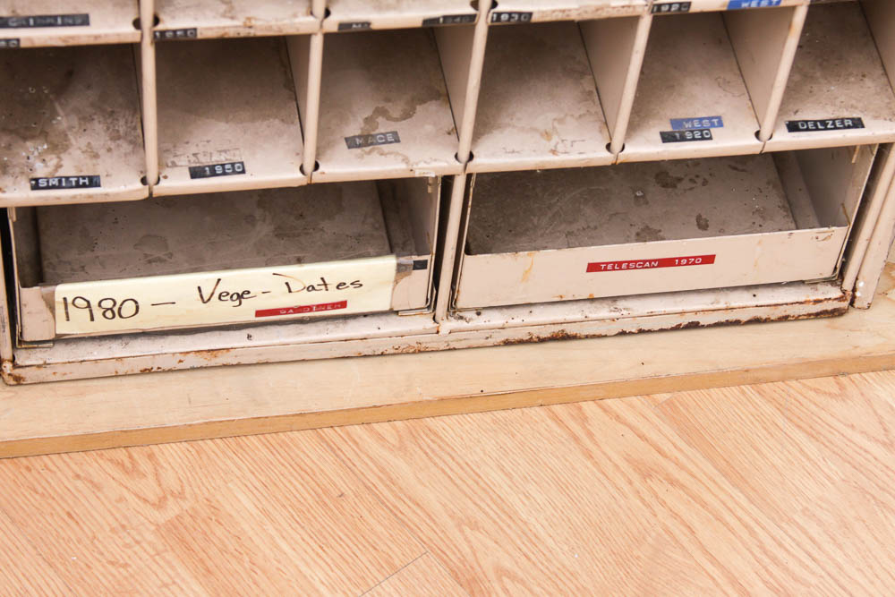 Vintage Metal Post Office Box