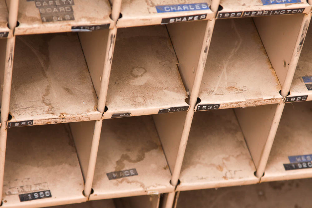 Vintage Metal Post Office Box