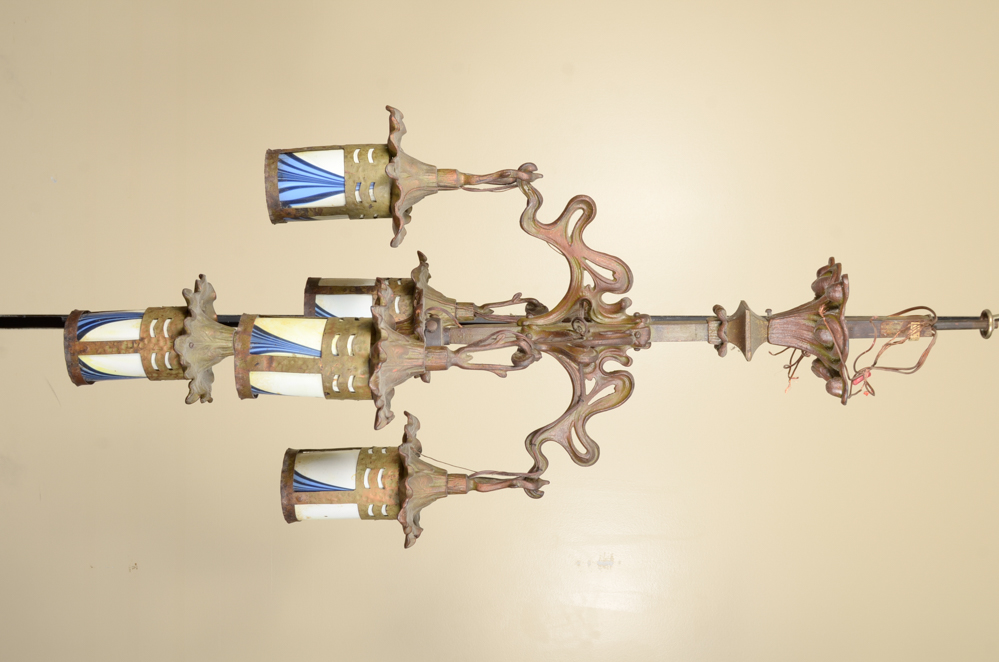 Art Nouveau Lantern Chandelier