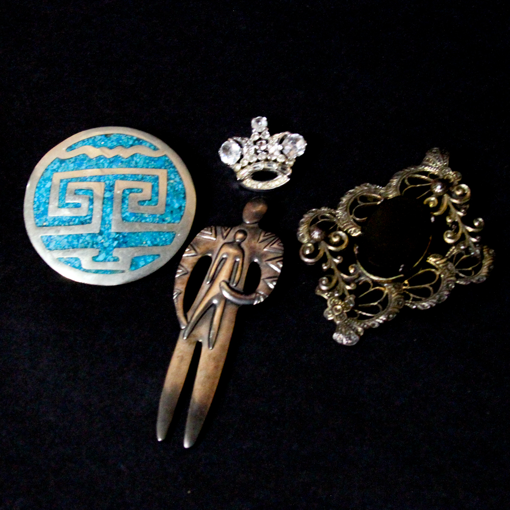 Assortment of Vintage Brooches