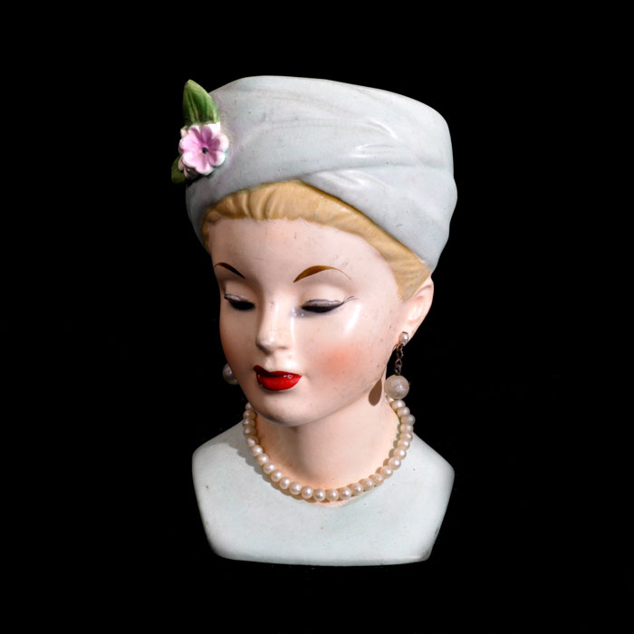 Napco Woman's Head Vase