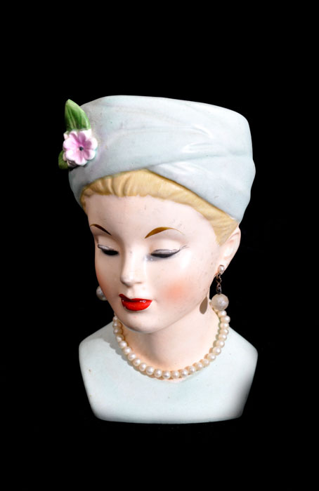 Napco Woman's Head Vase