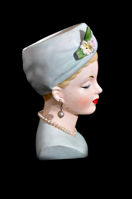 Napco Woman's Head Vase