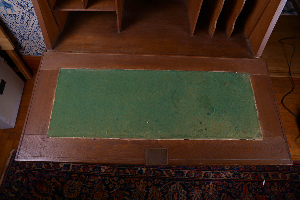 Antique Eastlake Walnut Secretary Desk
