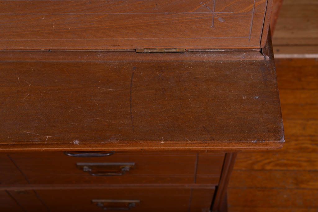 Antique Eastlake Walnut Secretary Desk