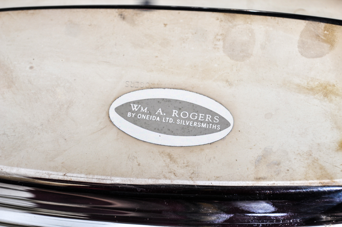 Wm. Rogers Silver Plated Footed Butter Dish