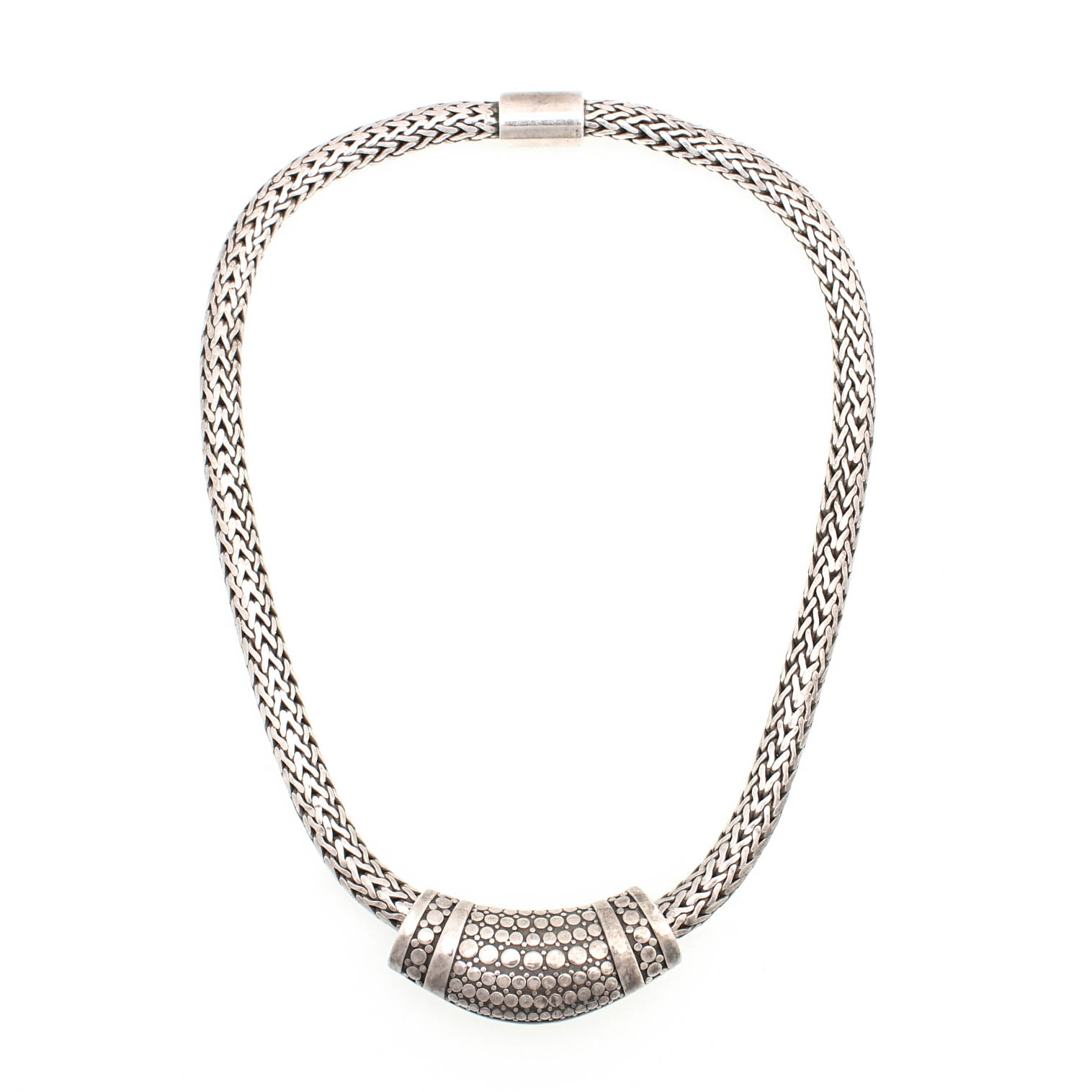 Sterling Silver Hand Signed John Hardy Necklace