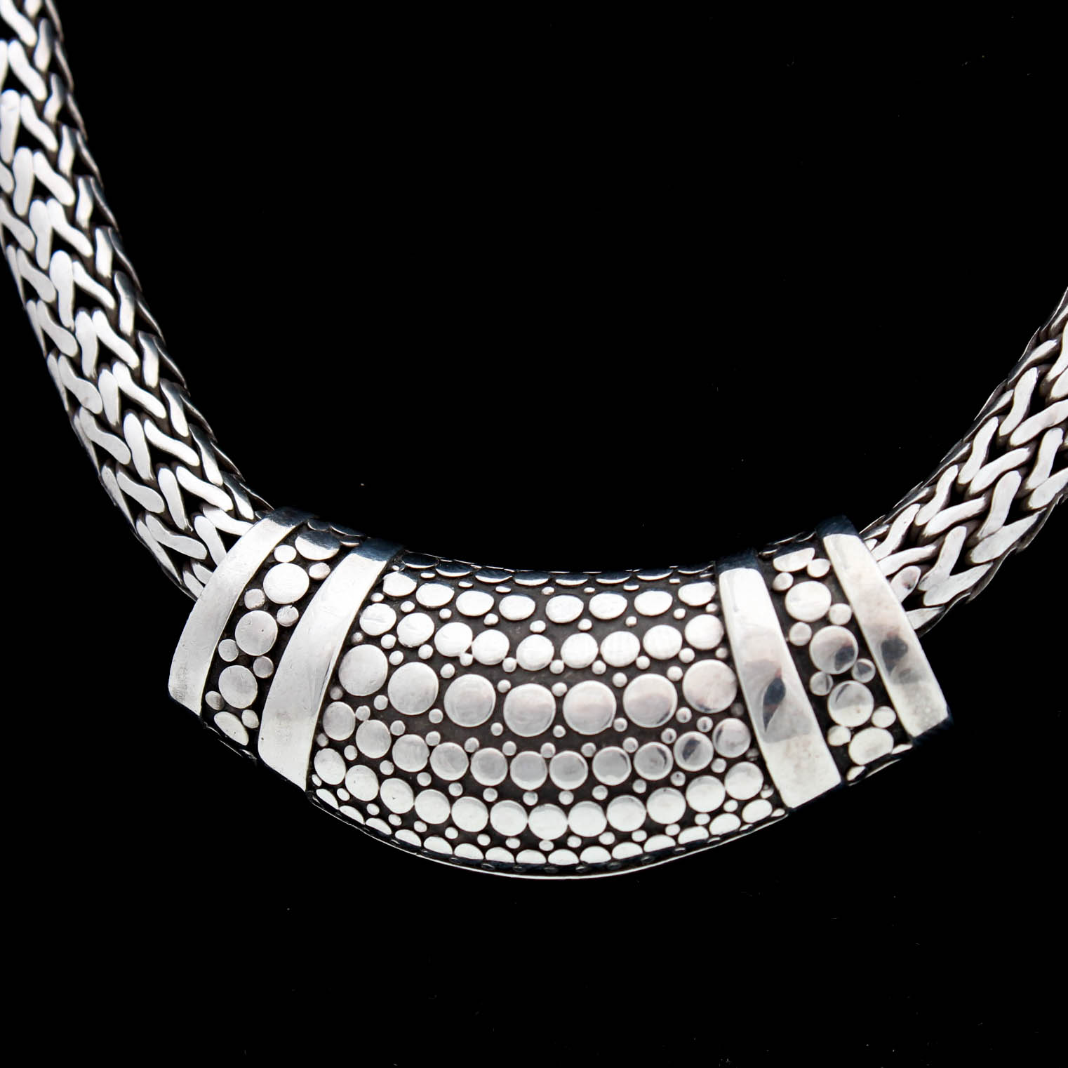 Sterling Silver Hand Signed John Hardy Necklace