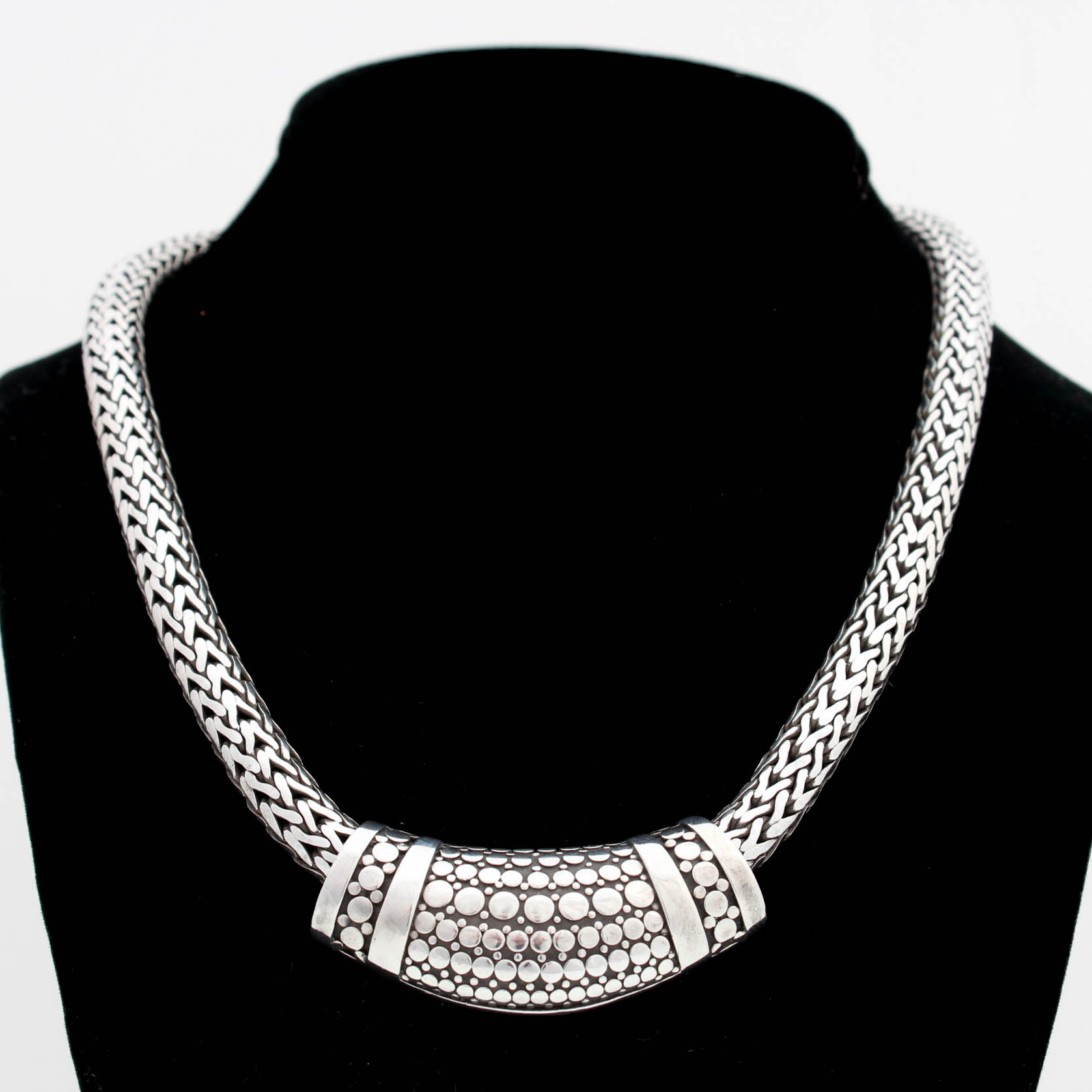 Sterling Silver Hand Signed John Hardy Necklace