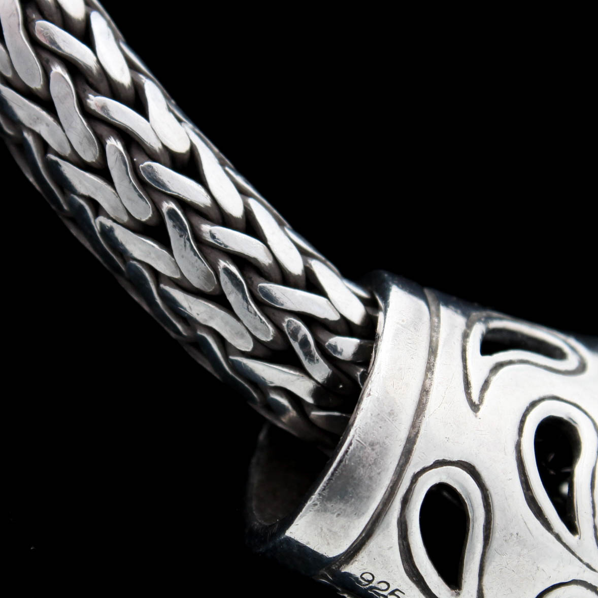 Sterling Silver Hand Signed John Hardy Necklace