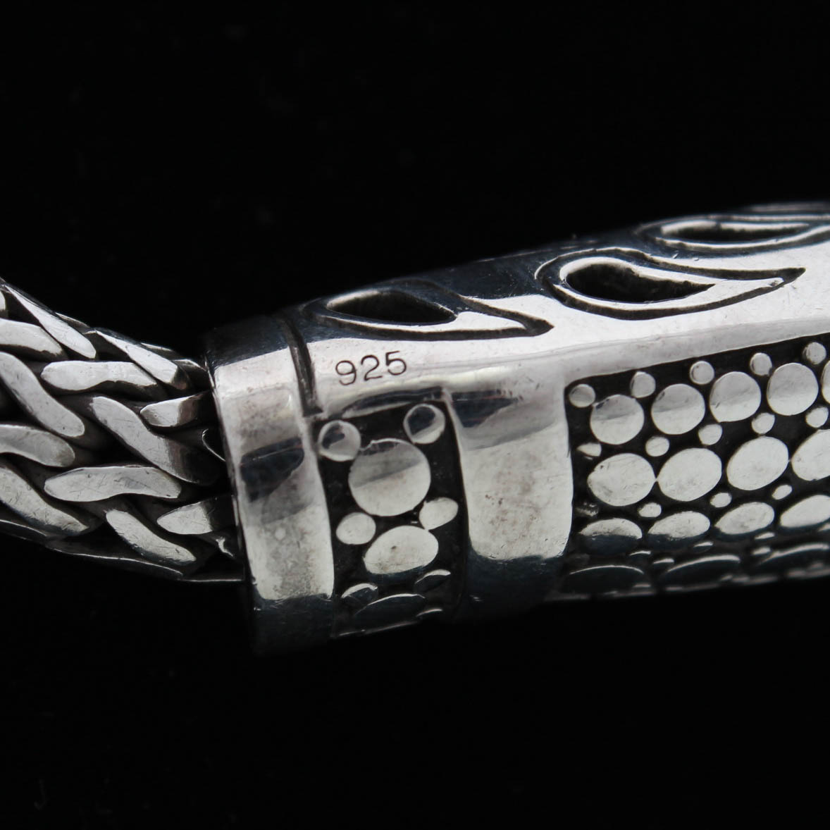 Sterling Silver Hand Signed John Hardy Necklace