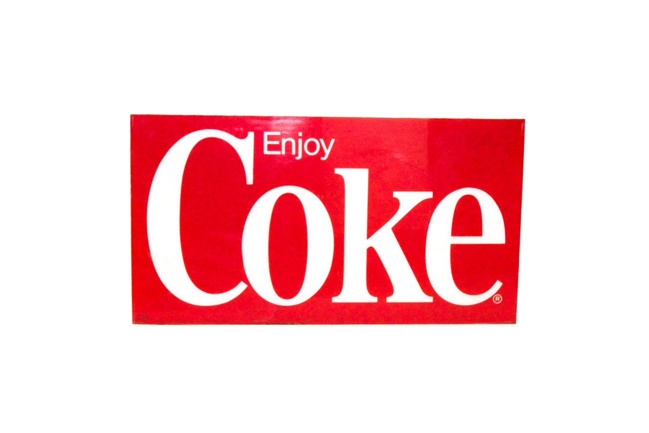 Vintage "Enjoy Coke" Sign