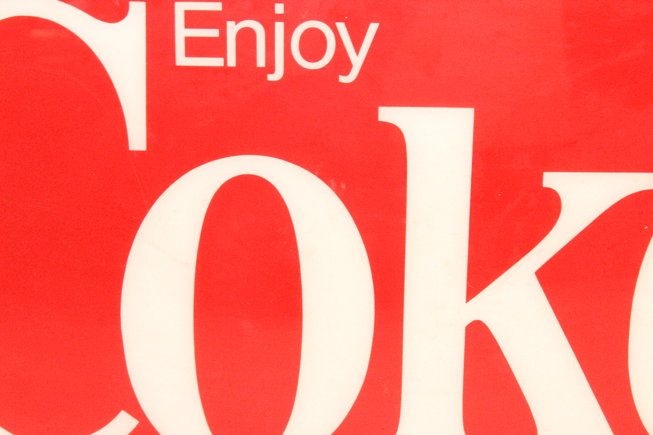 Vintage "Enjoy Coke" Sign