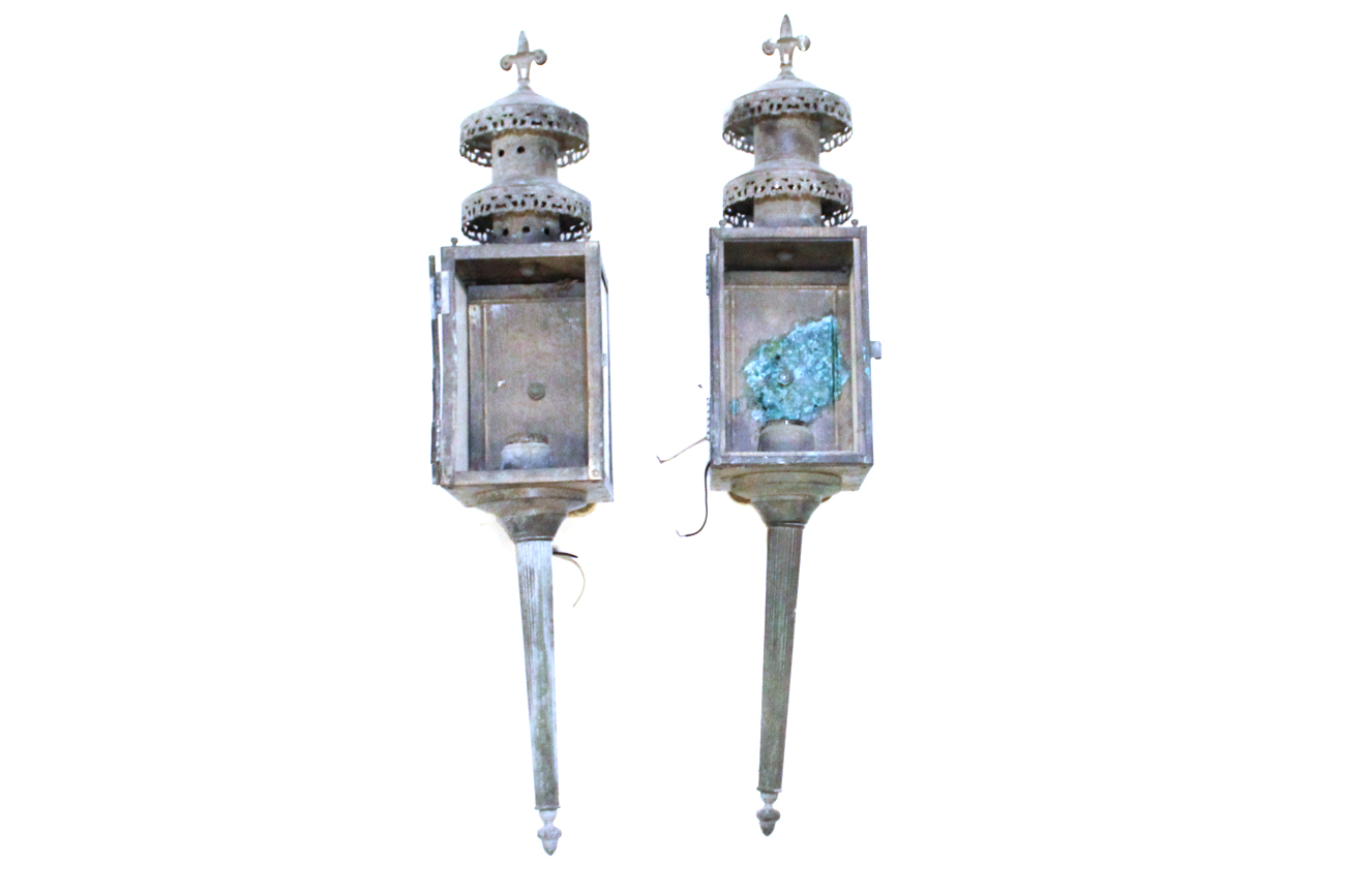 Pair of Vintage French Style Exterior Sconces
