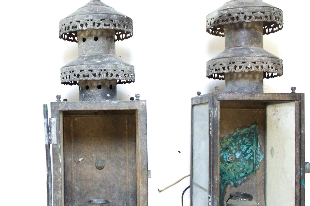 Pair of Vintage French Style Exterior Sconces