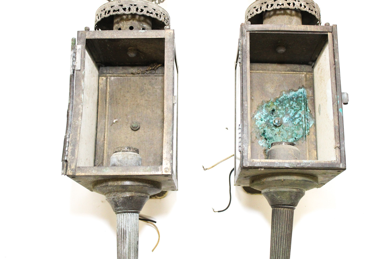 Pair of Vintage French Style Exterior Sconces