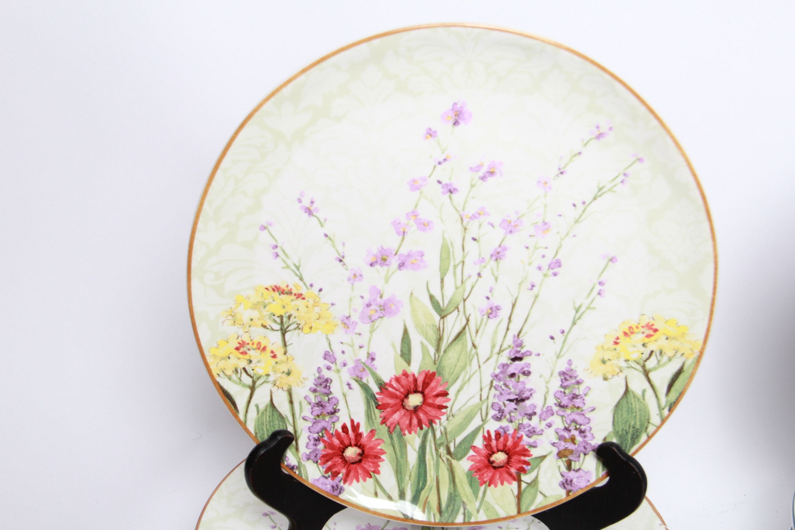Ceramic Bowls and Plates Featuring Essex Collection "Oriole's Nest/Cherry Tree" Pattern