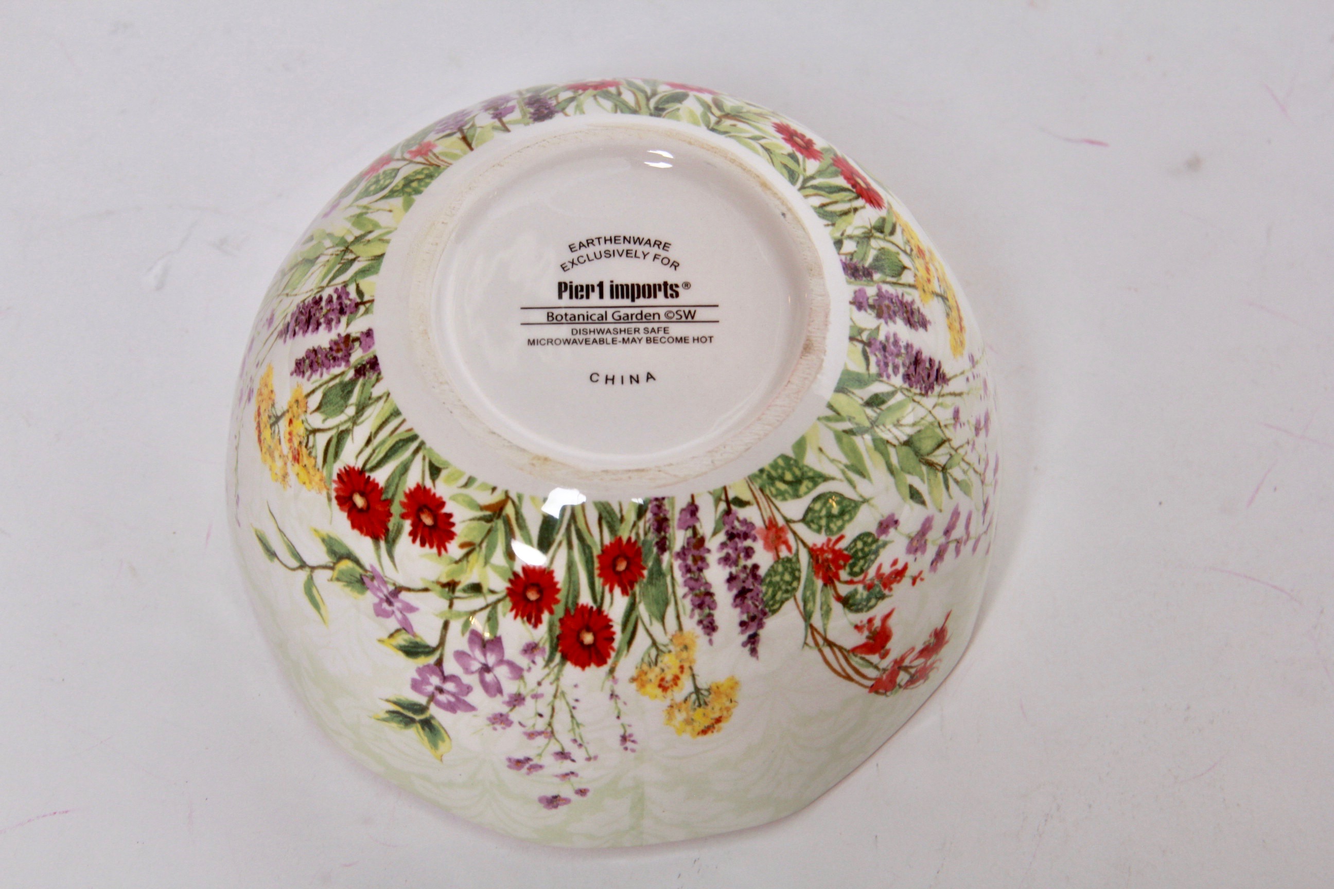 Ceramic Bowls and Plates Featuring Essex Collection "Oriole's Nest/Cherry Tree" Pattern