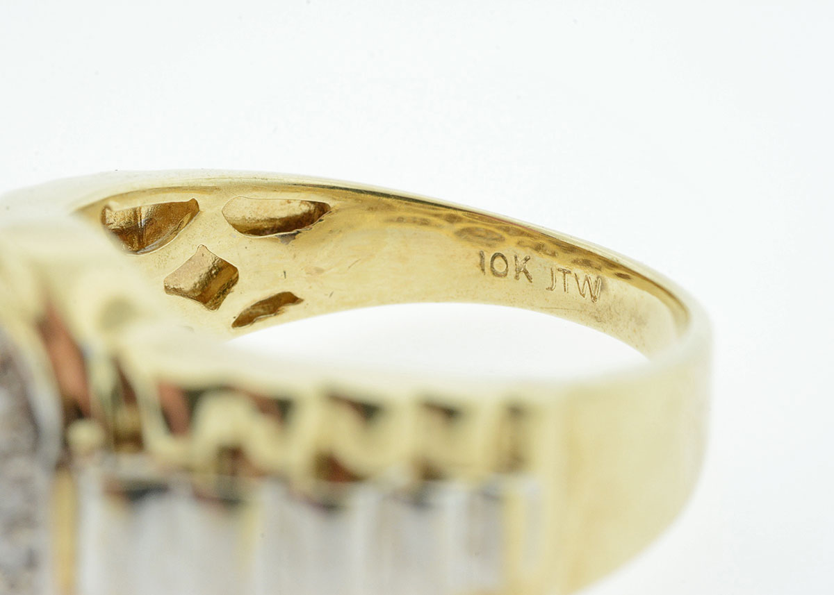 Men's Gold and Diamond Rolex Style Ring