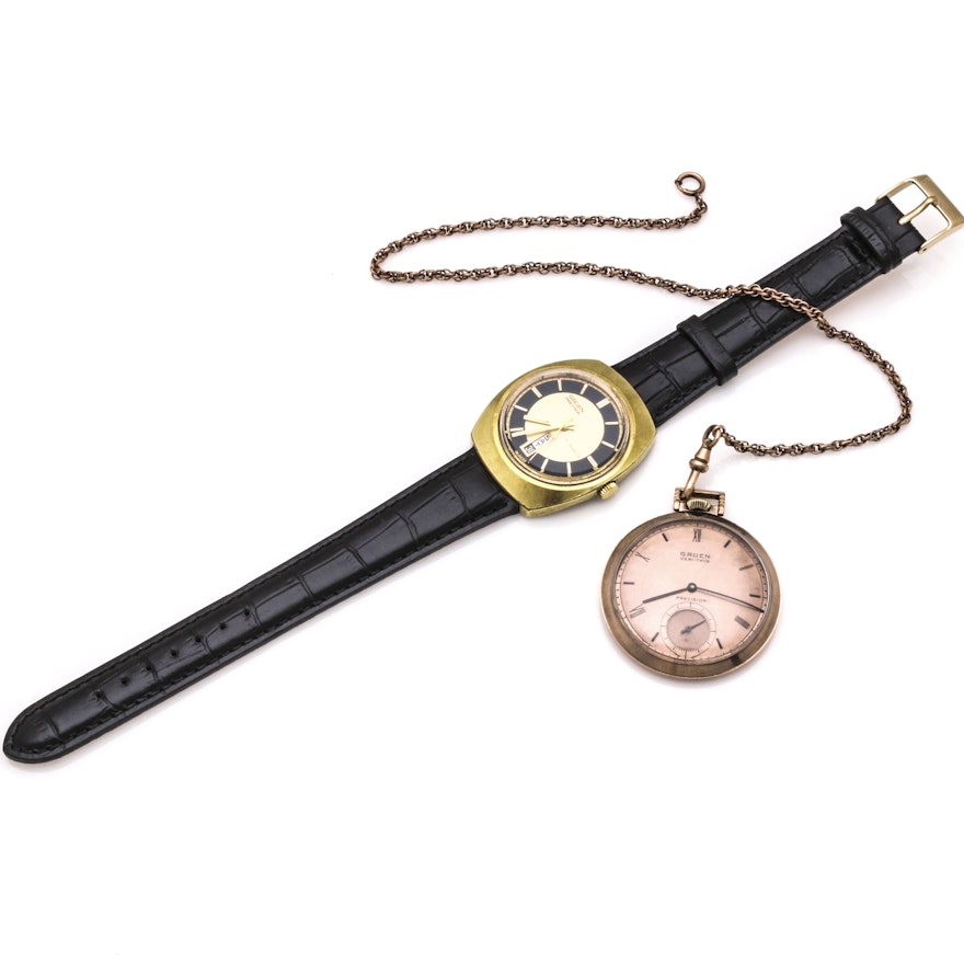 Men's Wristwatch and Pocket Watch