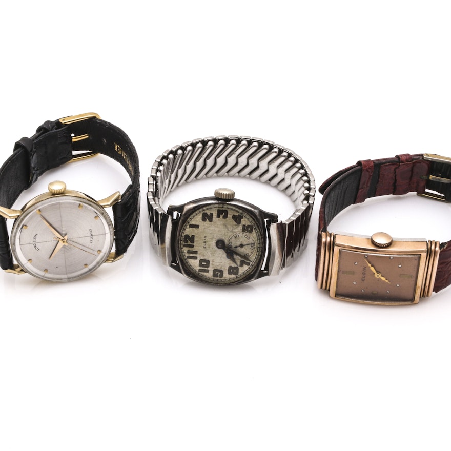 Three Elgin Wristwatches