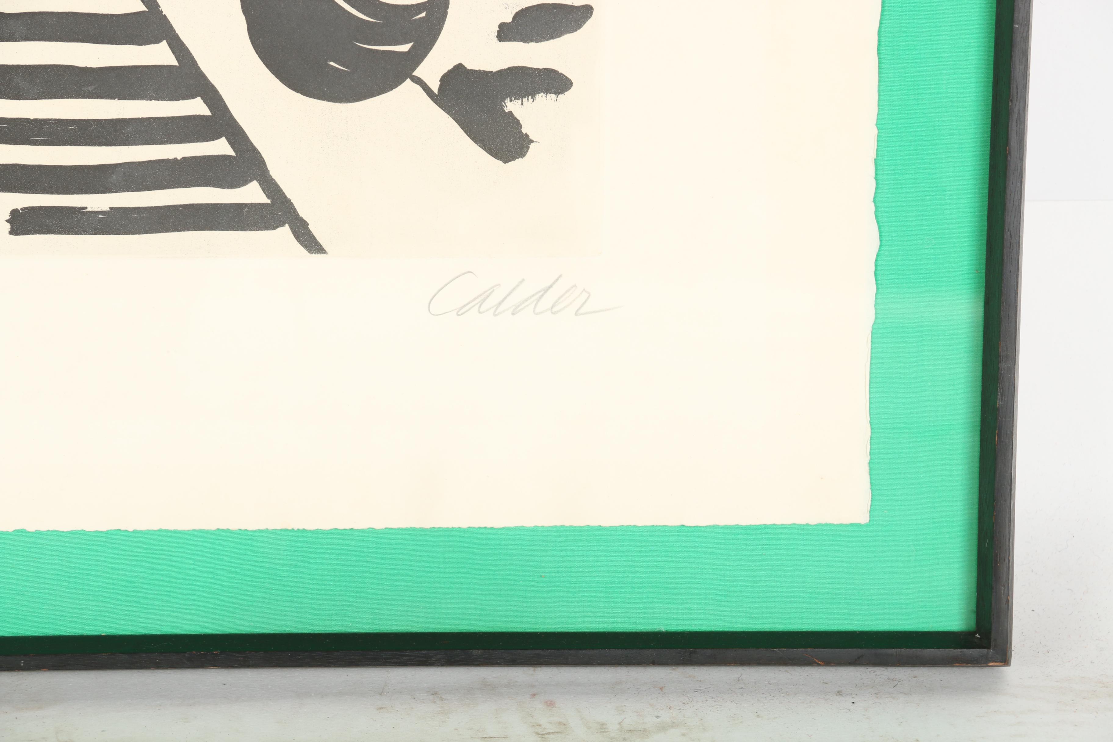 1961 Alexander Calder Limited Edition Aquatint Lithograph