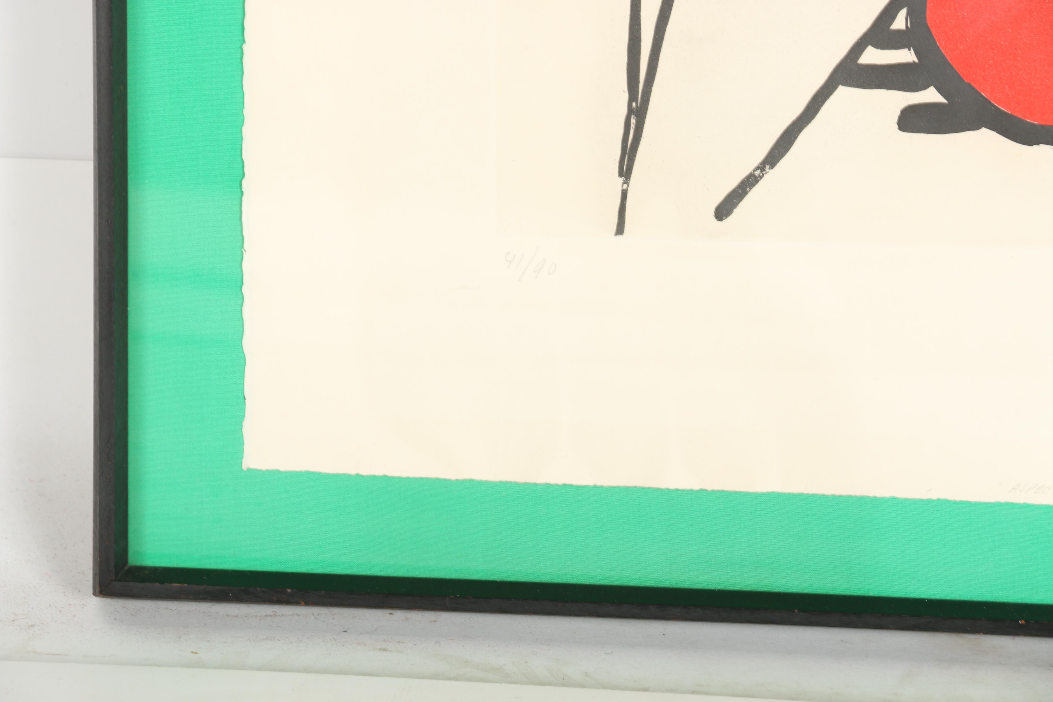 1961 Alexander Calder Limited Edition Aquatint Lithograph