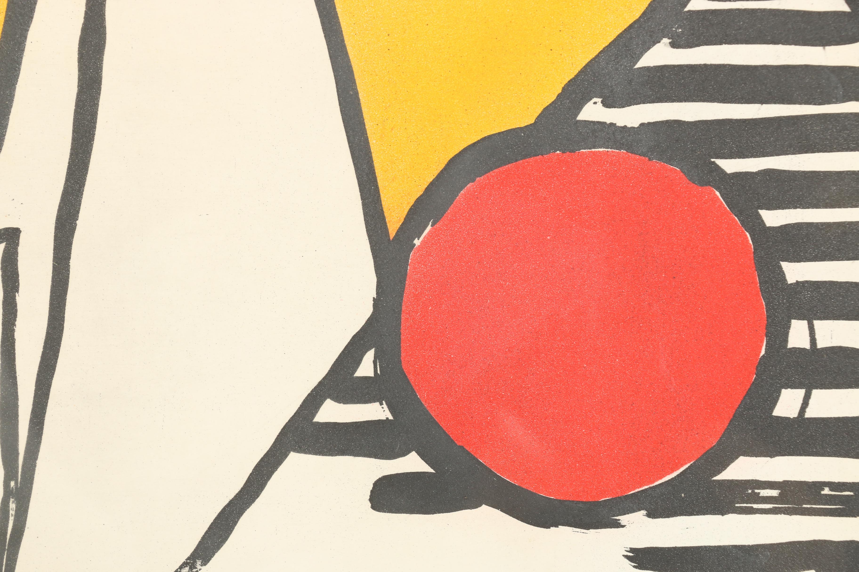 1961 Alexander Calder Limited Edition Aquatint Lithograph