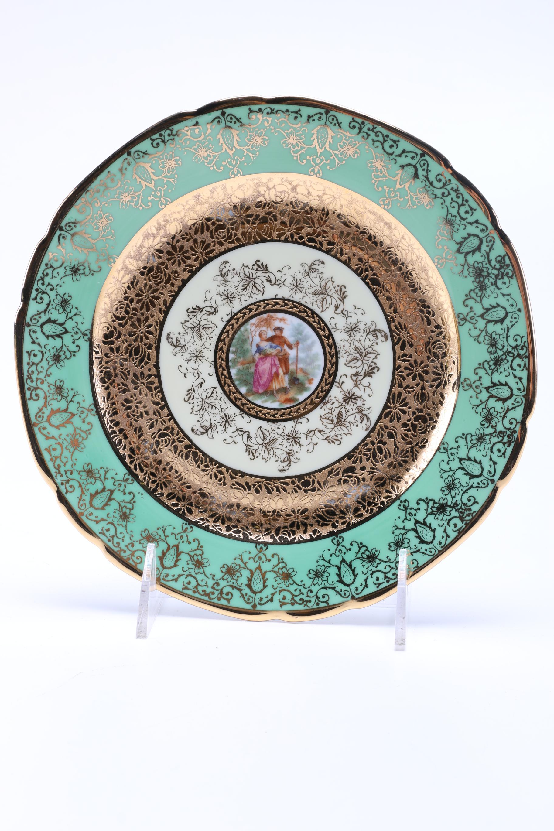 Victoria Czechoslovakia Le Mieux Style Salad Plates Circa 1940s