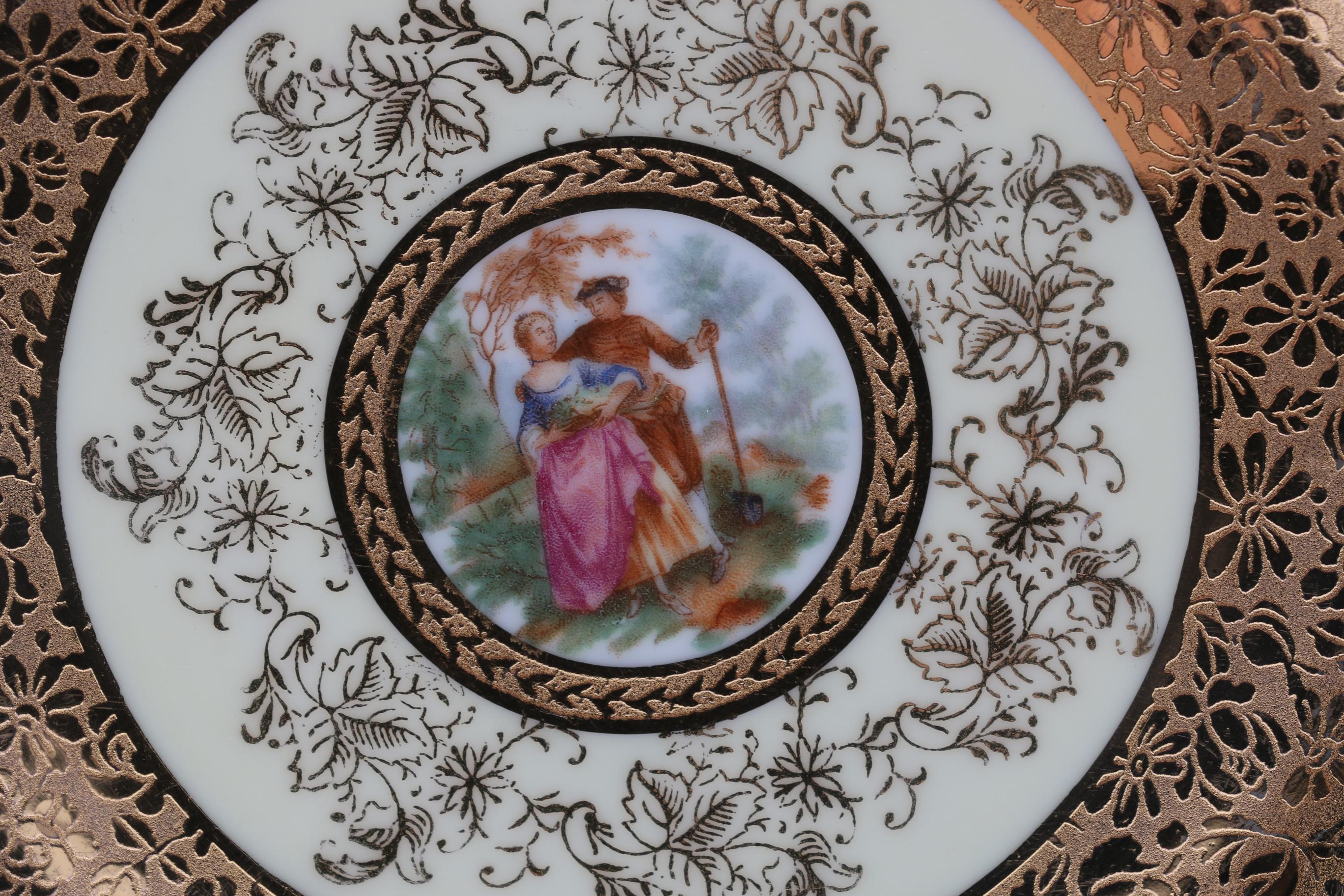 Victoria Czechoslovakia Le Mieux Style Salad Plates Circa 1940s