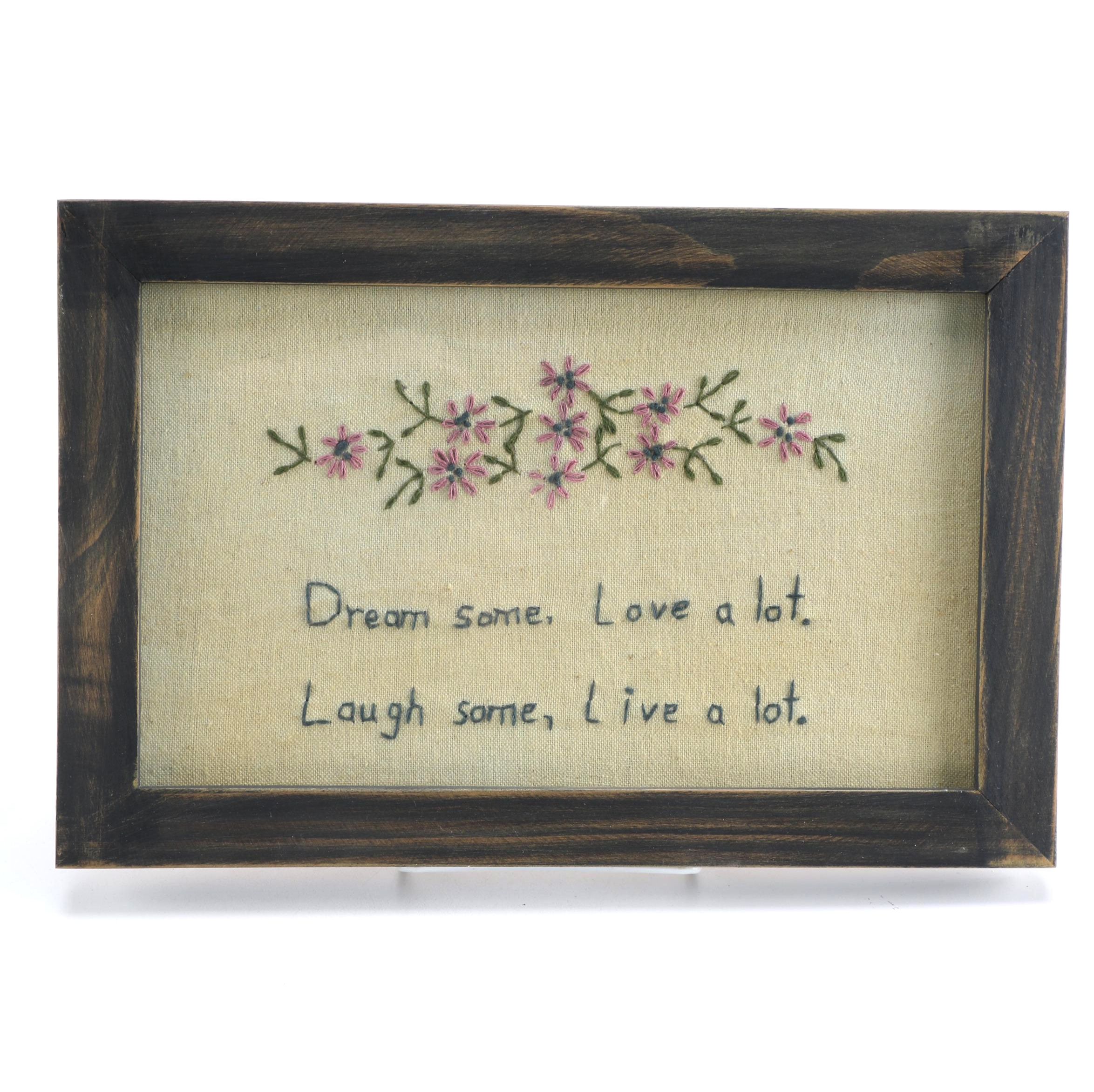 Vintage Crewel Embroidery