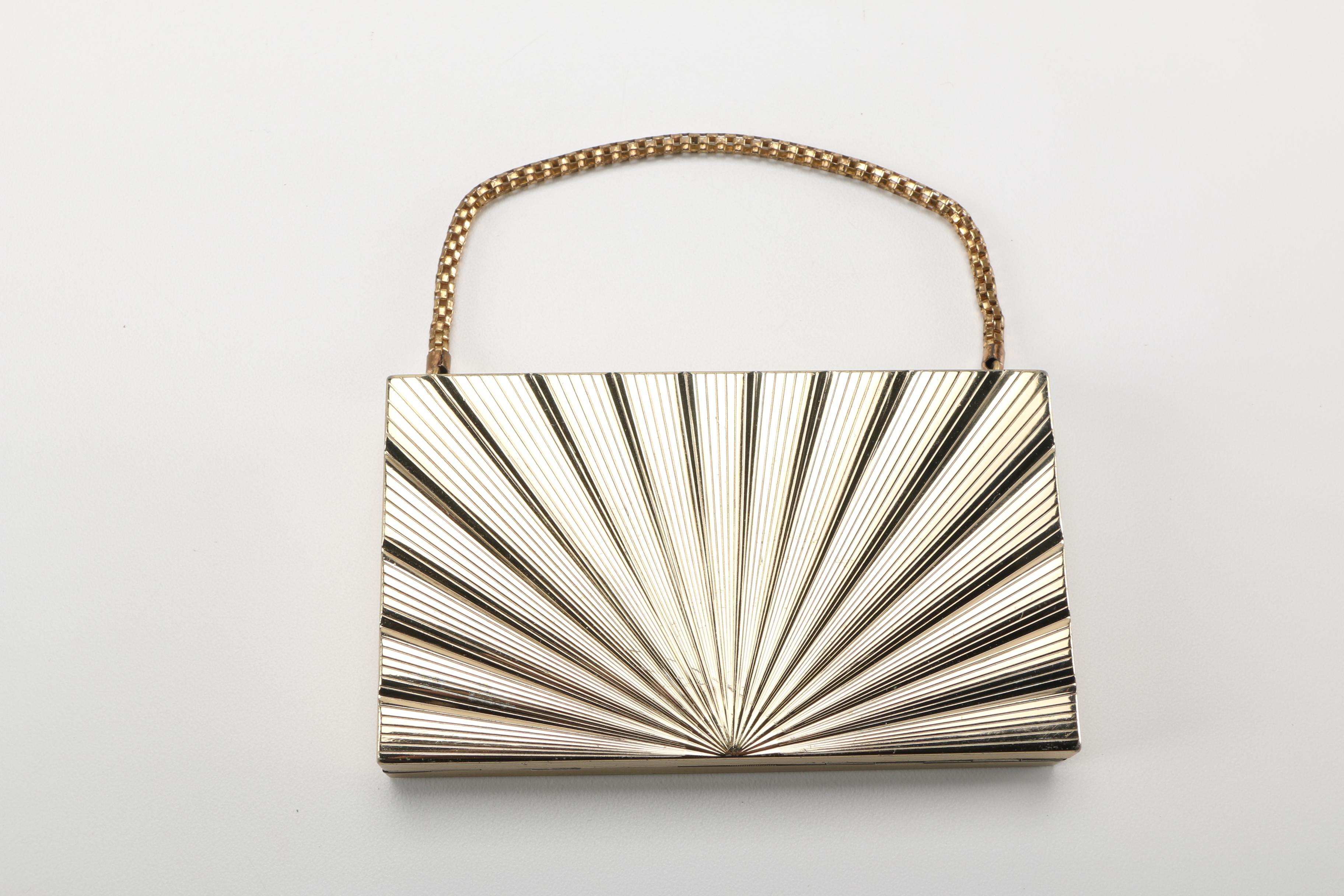 Three Gold Tone and Silver Tone Compacts