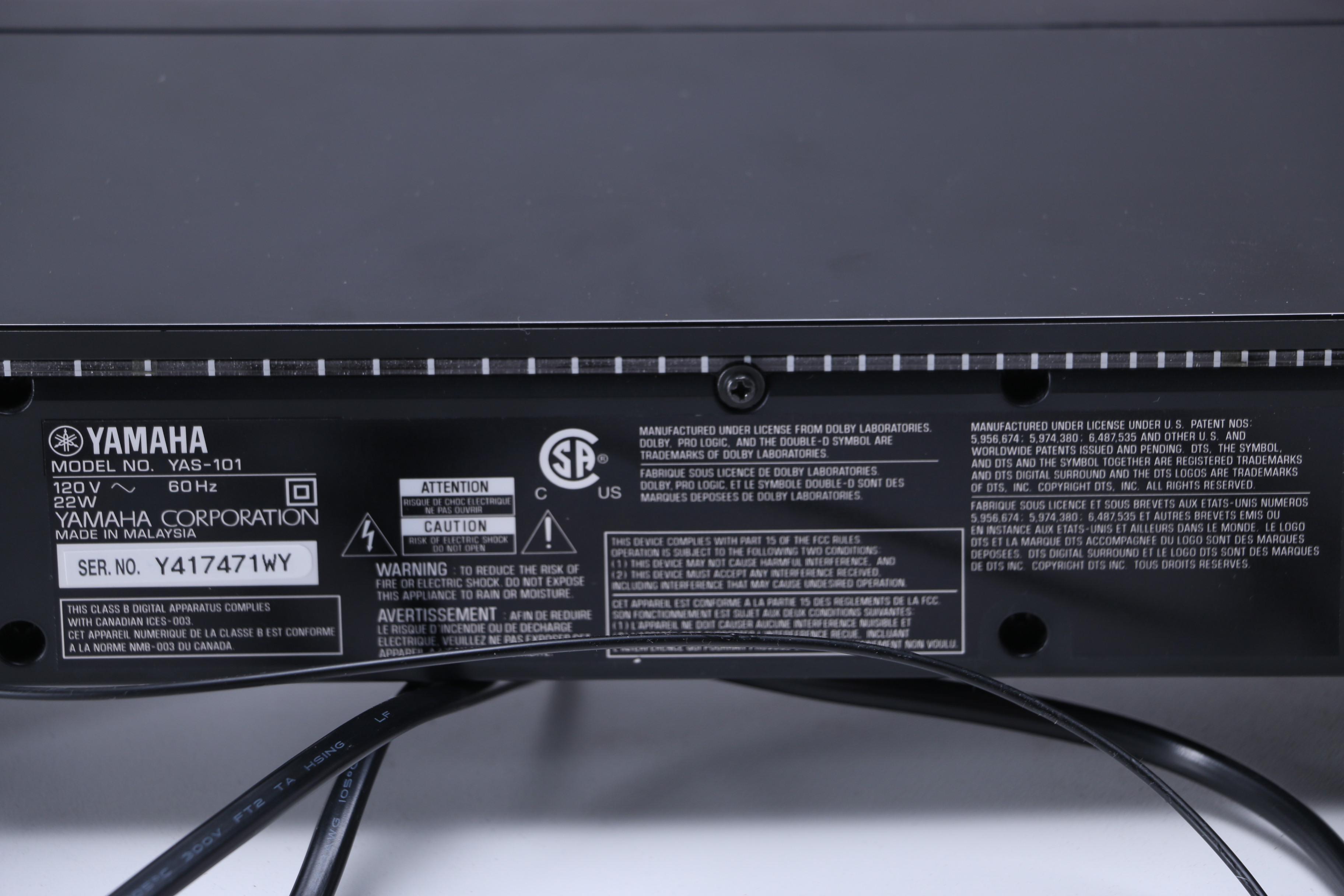 Yamaha "Air Surround" Soundbar