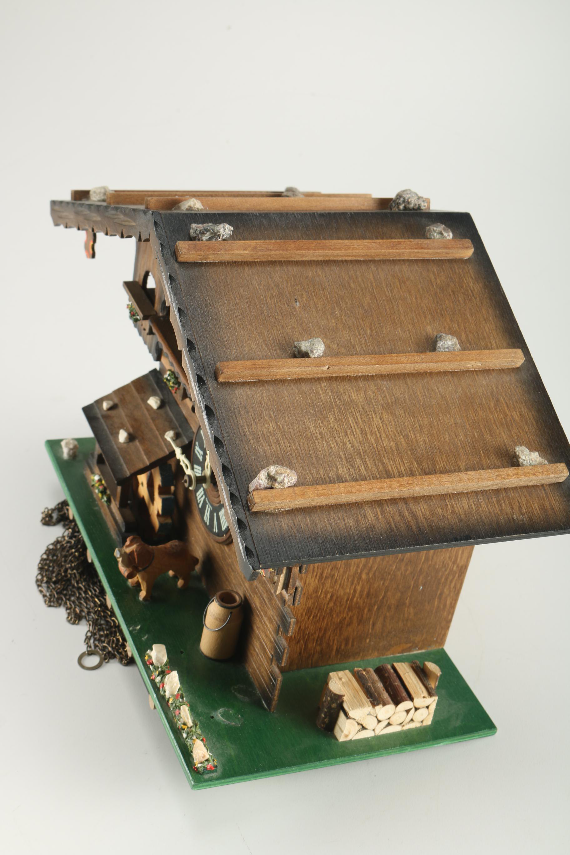 Romance German and Swiss Musical Cuckoo Clock