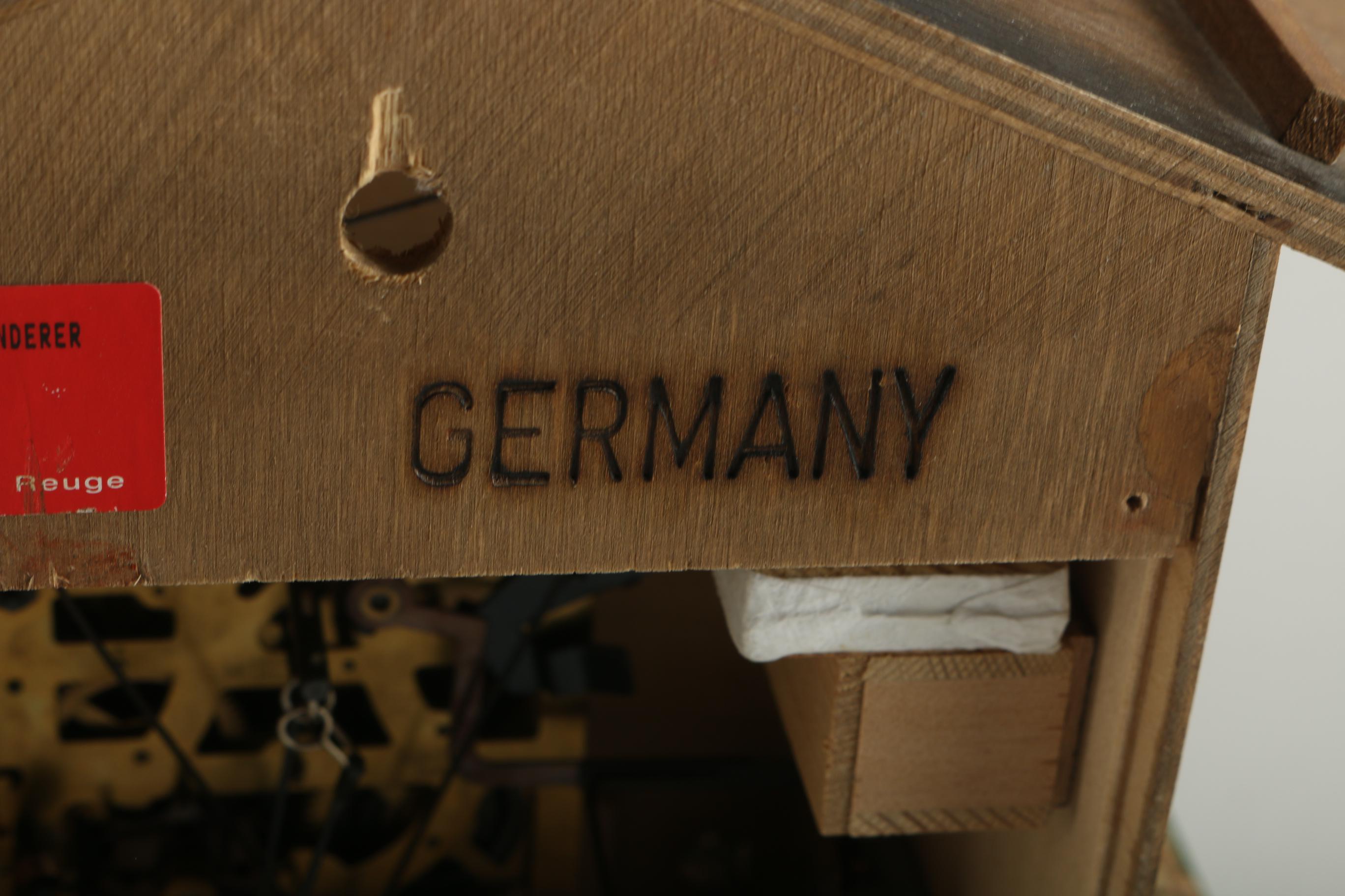 Romance German and Swiss Musical Cuckoo Clock