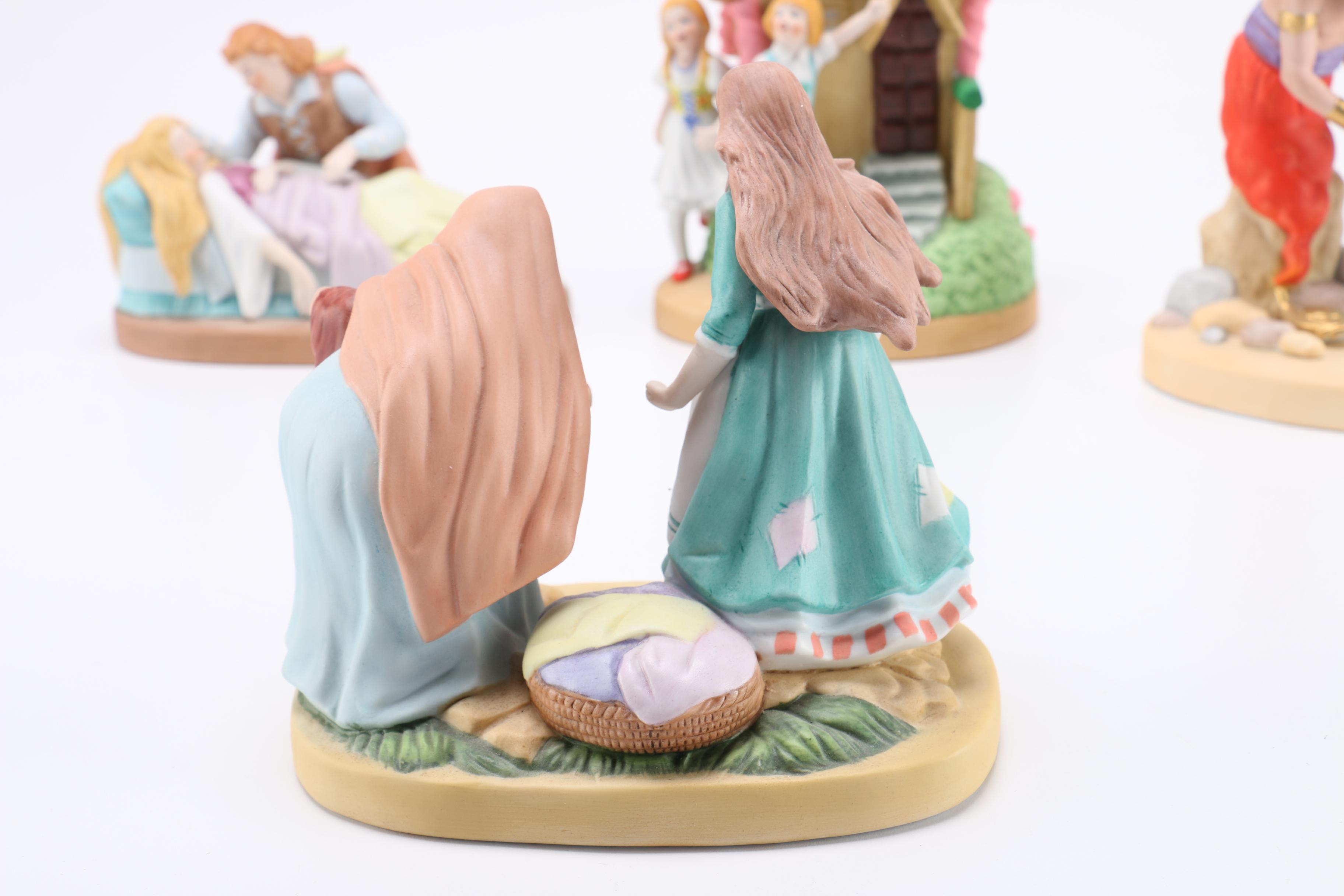 Collection of Danbury Mint Porcelain Fairy Tale Figurines