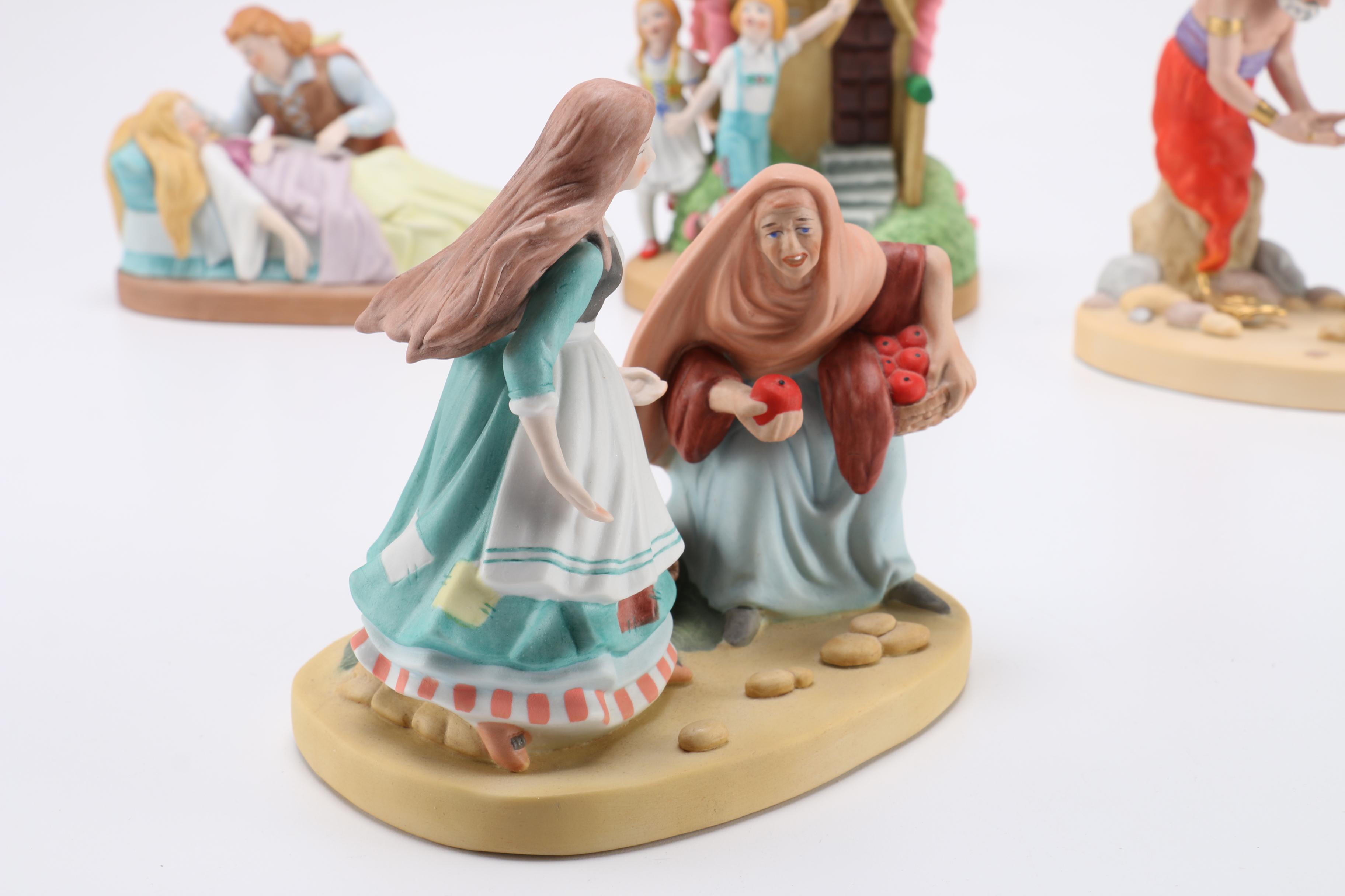 Collection of Danbury Mint Porcelain Fairy Tale Figurines