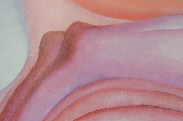 Vintage 1988 Poster for Georgia O'Keeffe Exhibition at National Gallery of Art, Washington