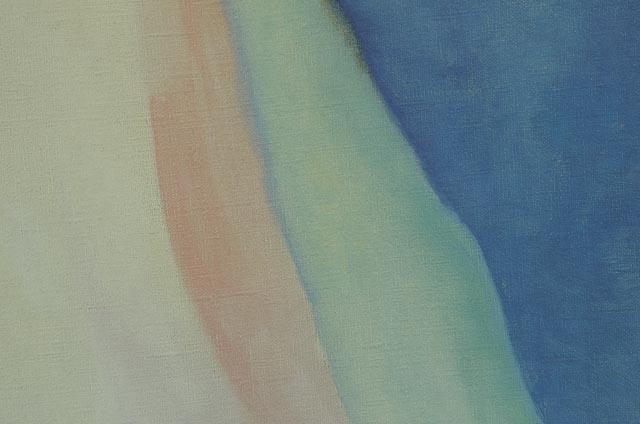 Vintage 1988 Poster for Georgia O'Keeffe Exhibition at National Gallery of Art, Washington