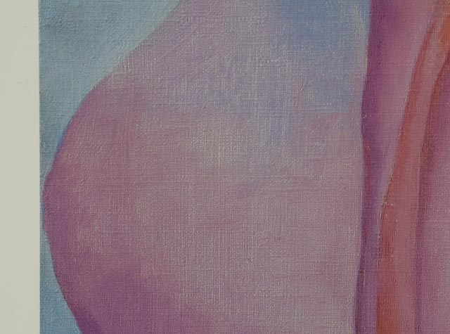 Vintage 1988 Poster for Georgia O'Keeffe Exhibition at National Gallery of Art, Washington