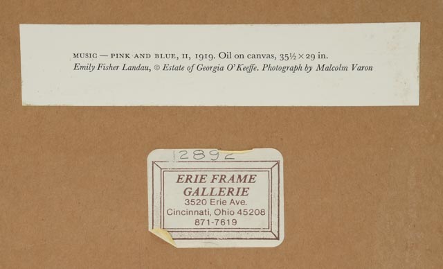 Vintage 1988 Poster for Georgia O'Keeffe Exhibition at National Gallery of Art, Washington