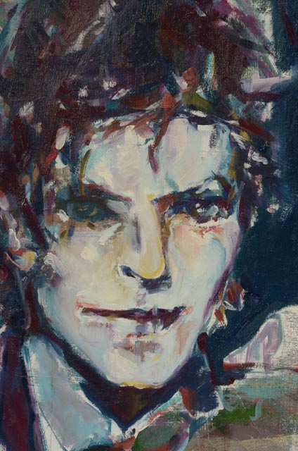 Signed Original 1981 Acrylic on Canvas "David Bowie: Changes II"