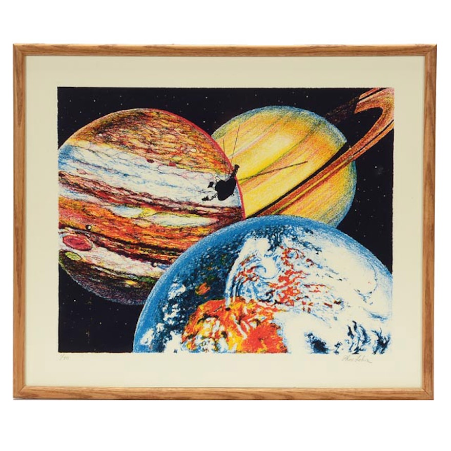 Tom Lohre Signed Limited Edition Serigraph "Voyager II"